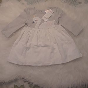 Gymboree Swan Dress NWT 6-12 Months
